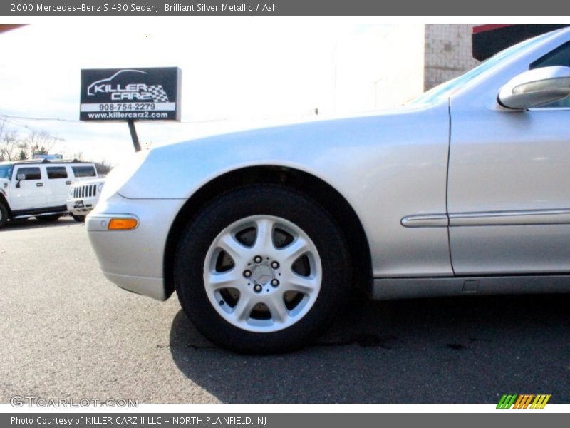 Brilliant Silver Metallic / Ash 2000 Mercedes-Benz S 430 Sedan