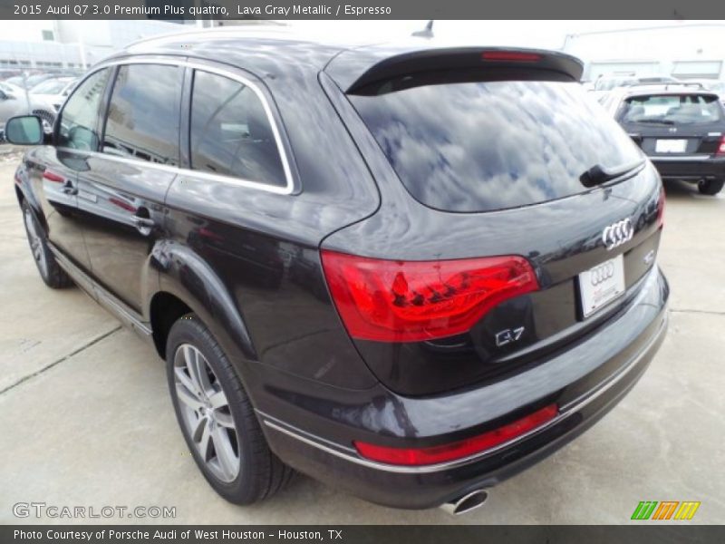 Lava Gray Metallic / Espresso 2015 Audi Q7 3.0 Premium Plus quattro