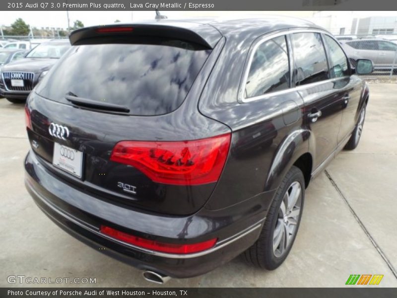 Lava Gray Metallic / Espresso 2015 Audi Q7 3.0 Premium Plus quattro