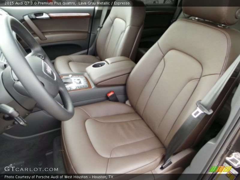 Front Seat of 2015 Q7 3.0 Premium Plus quattro