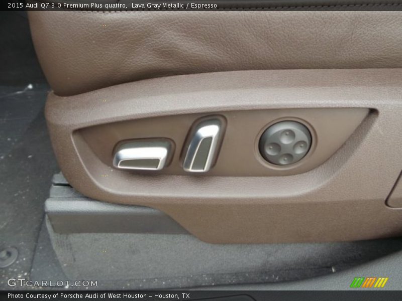 Lava Gray Metallic / Espresso 2015 Audi Q7 3.0 Premium Plus quattro