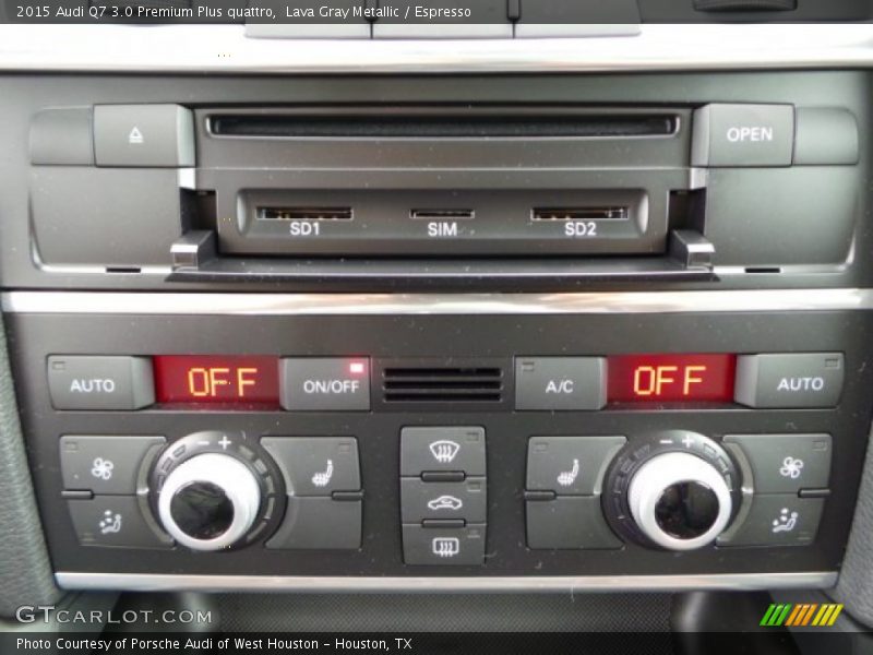 Lava Gray Metallic / Espresso 2015 Audi Q7 3.0 Premium Plus quattro