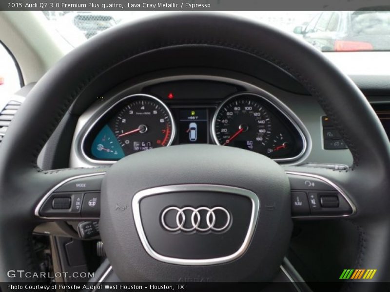 Lava Gray Metallic / Espresso 2015 Audi Q7 3.0 Premium Plus quattro