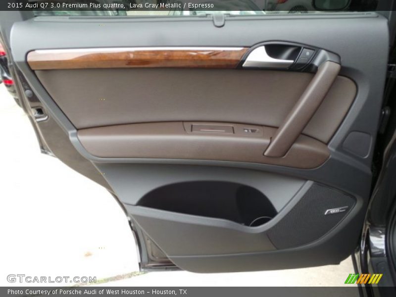 Lava Gray Metallic / Espresso 2015 Audi Q7 3.0 Premium Plus quattro