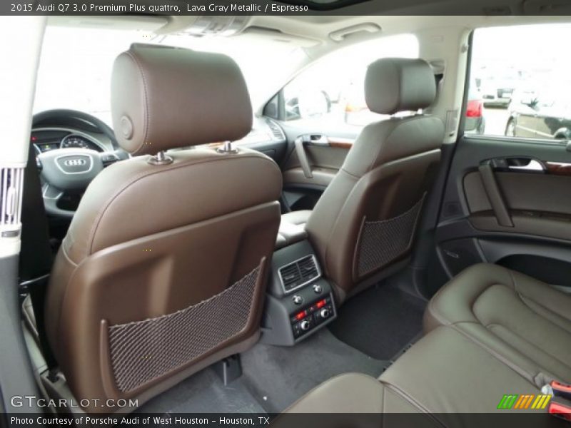 Lava Gray Metallic / Espresso 2015 Audi Q7 3.0 Premium Plus quattro