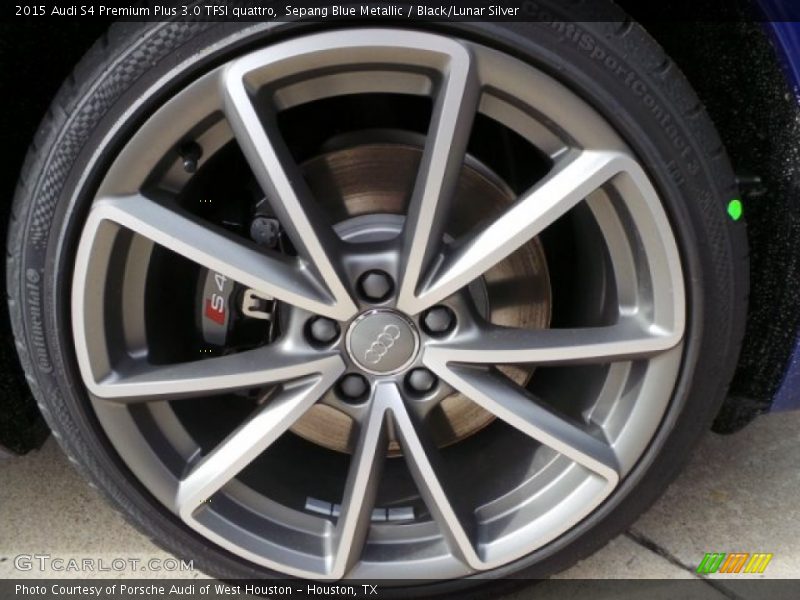 Sepang Blue Metallic / Black/Lunar Silver 2015 Audi S4 Premium Plus 3.0 TFSI quattro