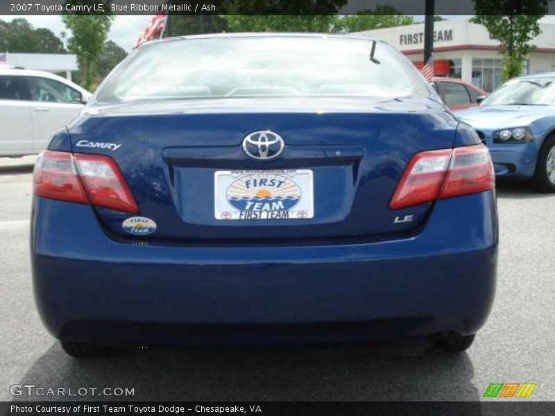 Blue Ribbon Metallic / Ash 2007 Toyota Camry LE
