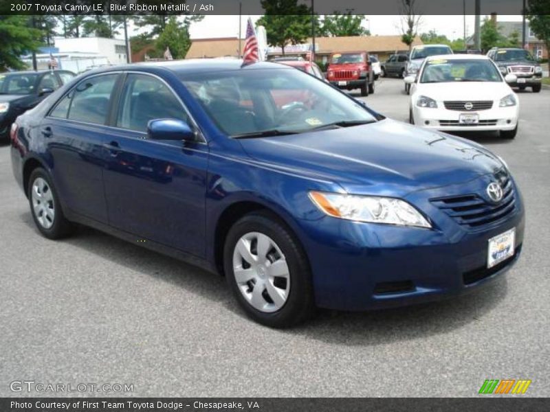 Blue Ribbon Metallic / Ash 2007 Toyota Camry LE