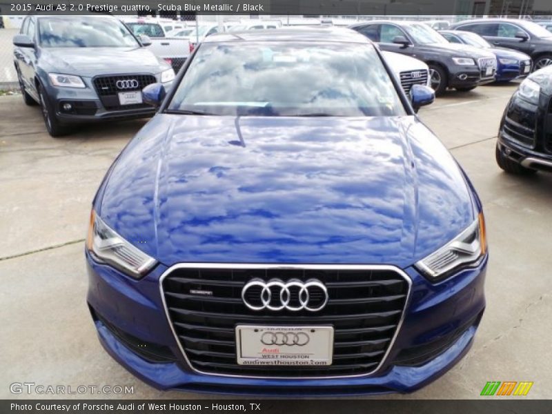 Scuba Blue Metallic / Black 2015 Audi A3 2.0 Prestige quattro
