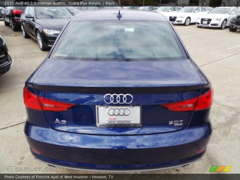 Scuba Blue Metallic / Black 2015 Audi A3 2.0 Prestige quattro