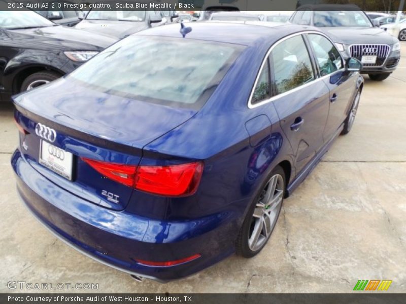 Scuba Blue Metallic / Black 2015 Audi A3 2.0 Prestige quattro