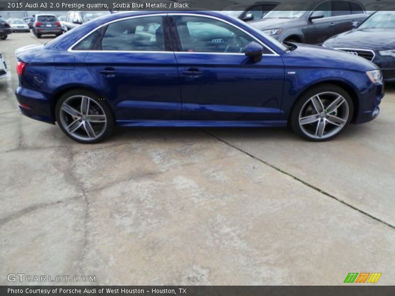 Scuba Blue Metallic / Black 2015 Audi A3 2.0 Prestige quattro