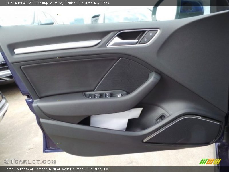Scuba Blue Metallic / Black 2015 Audi A3 2.0 Prestige quattro