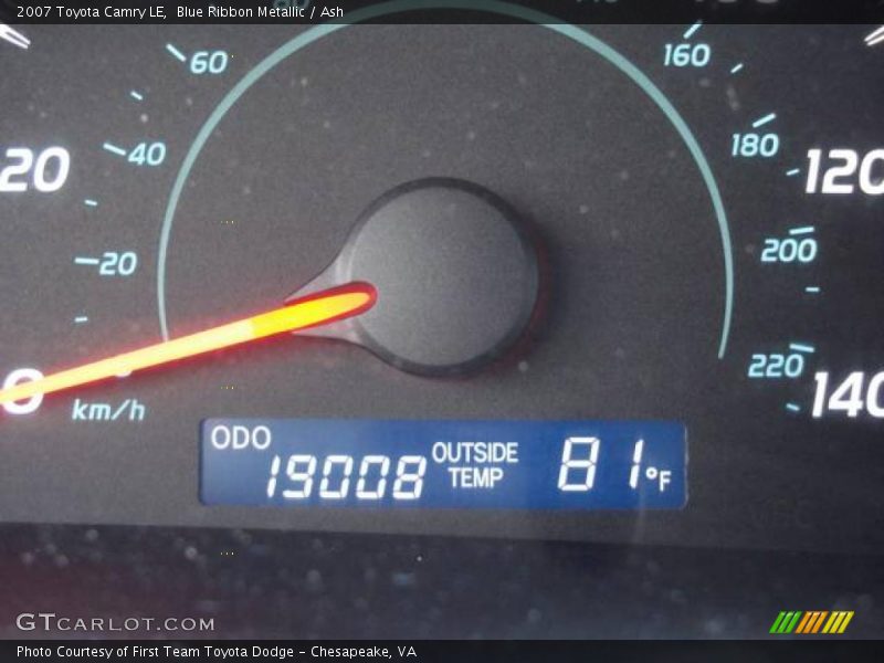 Blue Ribbon Metallic / Ash 2007 Toyota Camry LE
