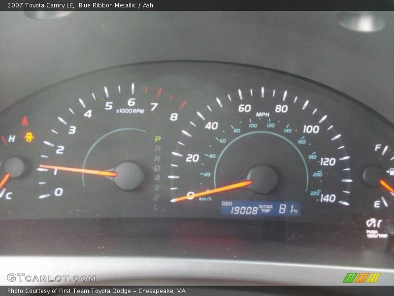 Blue Ribbon Metallic / Ash 2007 Toyota Camry LE