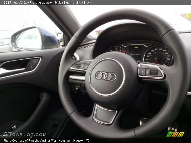 Scuba Blue Metallic / Black 2015 Audi A3 2.0 Prestige quattro