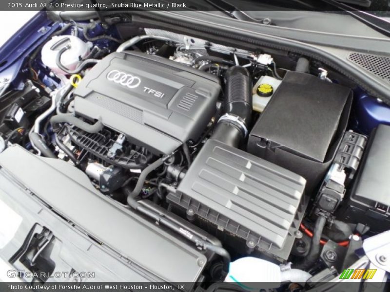 Scuba Blue Metallic / Black 2015 Audi A3 2.0 Prestige quattro