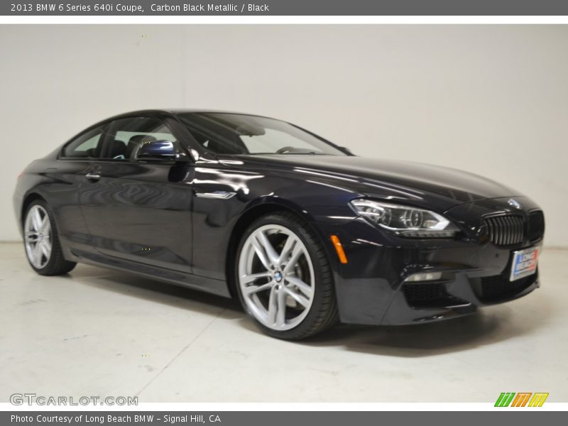 Carbon Black Metallic / Black 2013 BMW 6 Series 640i Coupe