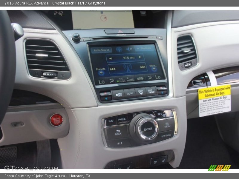 Crystal Black Pearl / Graystone 2015 Acura RLX Advance