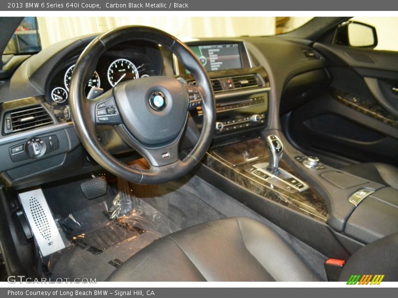 Carbon Black Metallic / Black 2013 BMW 6 Series 640i Coupe