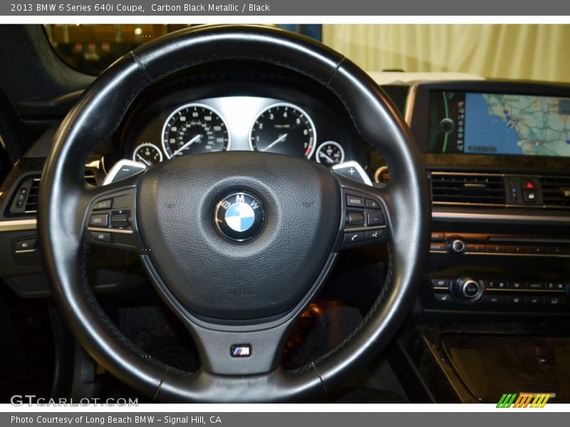 Carbon Black Metallic / Black 2013 BMW 6 Series 640i Coupe