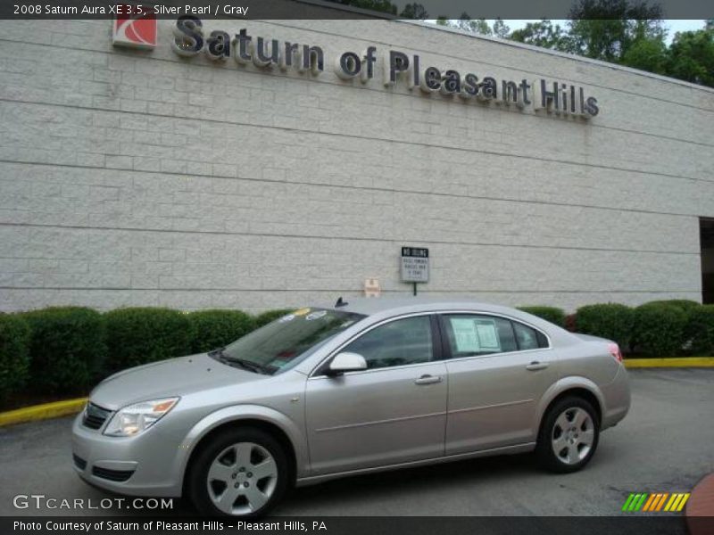Silver Pearl / Gray 2008 Saturn Aura XE 3.5