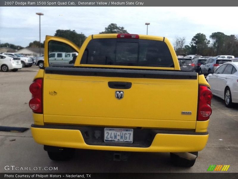 Detonator Yellow / Medium Slate Gray 2007 Dodge Ram 1500 Sport Quad Cab