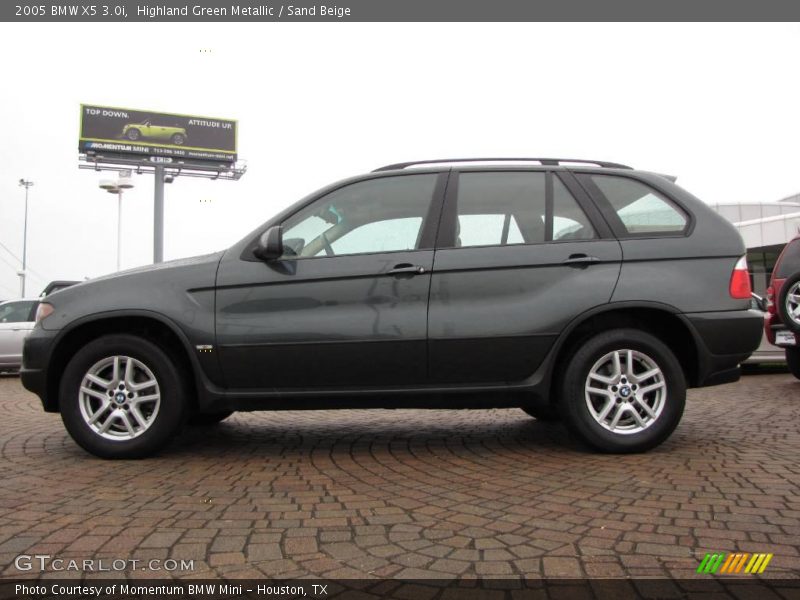 Highland Green Metallic / Sand Beige 2005 BMW X5 3.0i