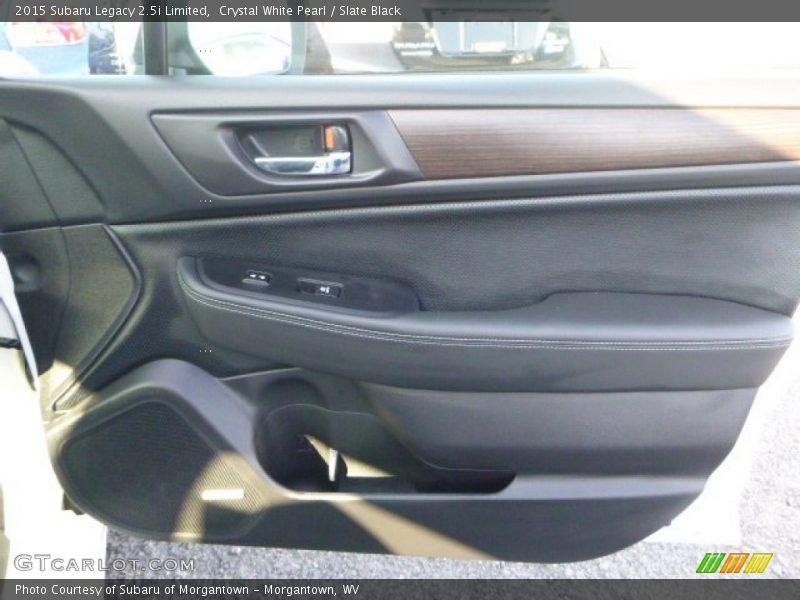 Crystal White Pearl / Slate Black 2015 Subaru Legacy 2.5i Limited