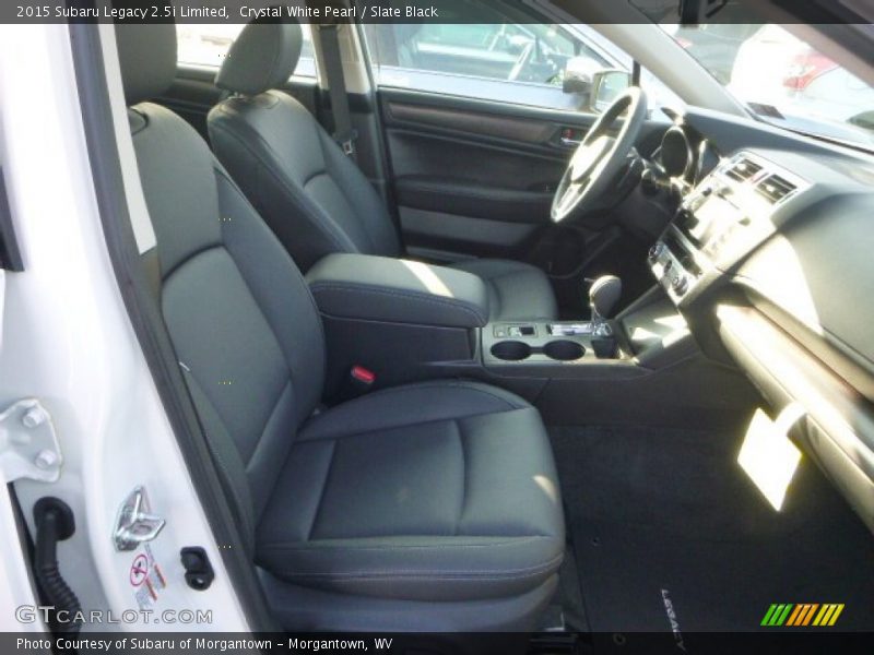 Crystal White Pearl / Slate Black 2015 Subaru Legacy 2.5i Limited