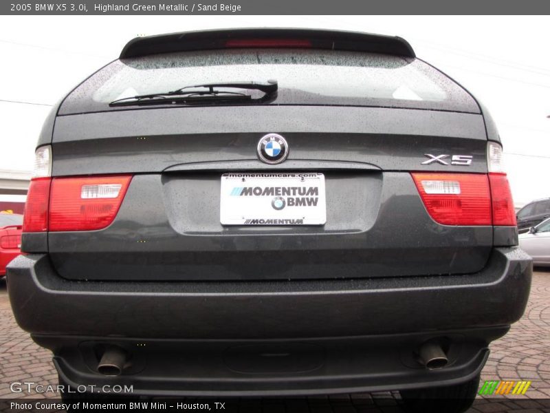 Highland Green Metallic / Sand Beige 2005 BMW X5 3.0i