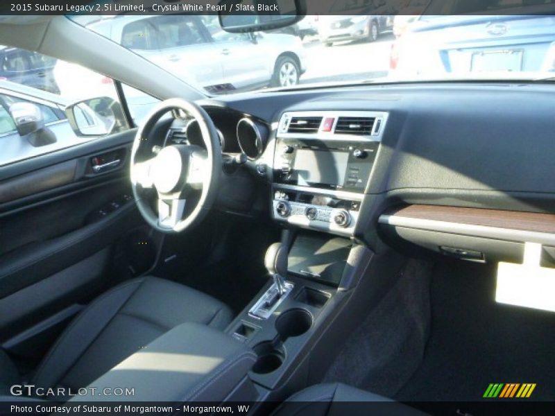 Crystal White Pearl / Slate Black 2015 Subaru Legacy 2.5i Limited