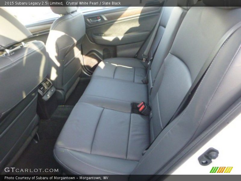 Crystal White Pearl / Slate Black 2015 Subaru Legacy 2.5i Limited