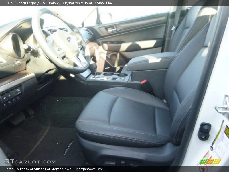 Crystal White Pearl / Slate Black 2015 Subaru Legacy 2.5i Limited