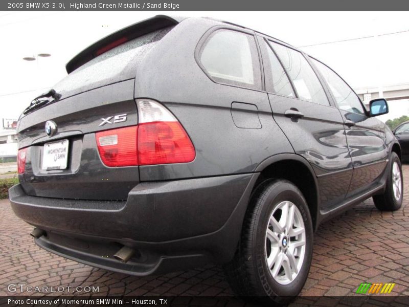 Highland Green Metallic / Sand Beige 2005 BMW X5 3.0i