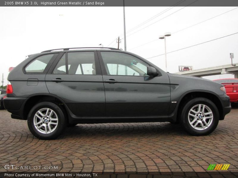 Highland Green Metallic / Sand Beige 2005 BMW X5 3.0i