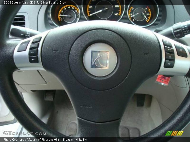Silver Pearl / Gray 2008 Saturn Aura XE 3.5