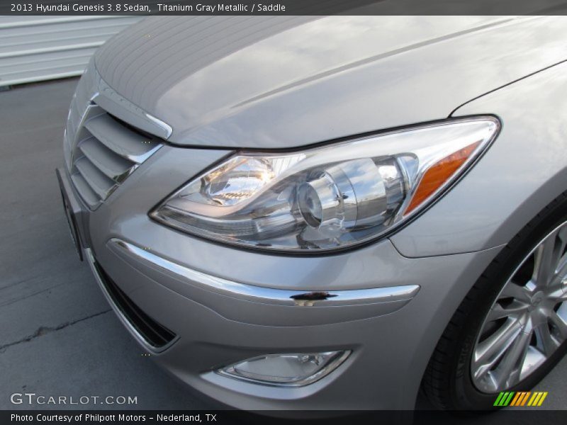 Titanium Gray Metallic / Saddle 2013 Hyundai Genesis 3.8 Sedan