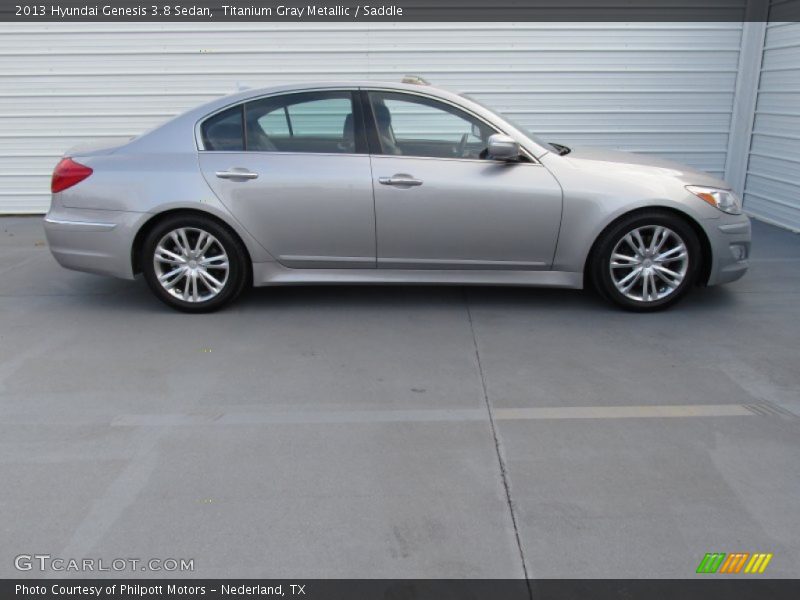 Titanium Gray Metallic / Saddle 2013 Hyundai Genesis 3.8 Sedan