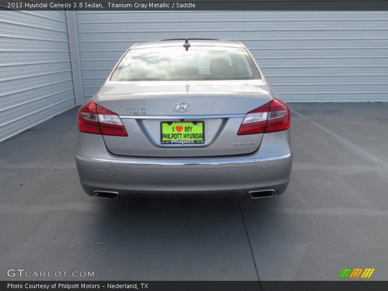 Titanium Gray Metallic / Saddle 2013 Hyundai Genesis 3.8 Sedan