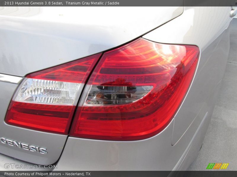 Titanium Gray Metallic / Saddle 2013 Hyundai Genesis 3.8 Sedan