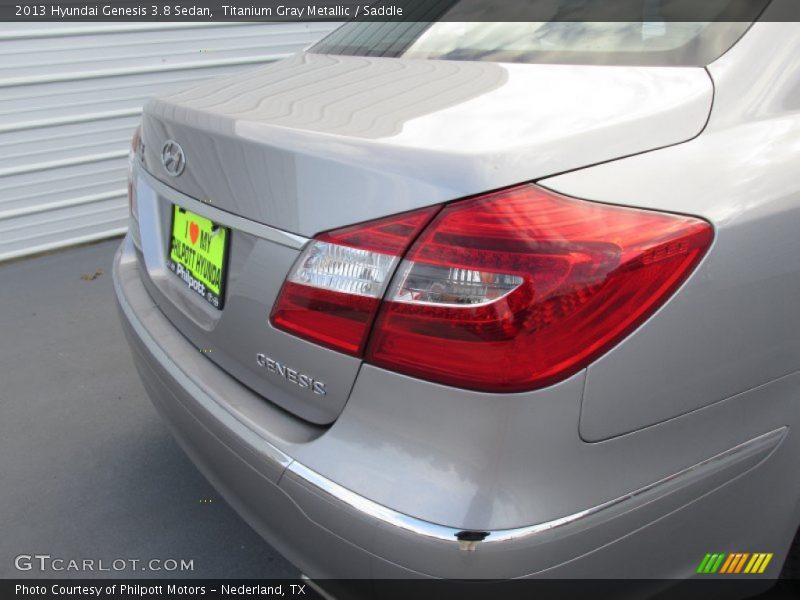 Titanium Gray Metallic / Saddle 2013 Hyundai Genesis 3.8 Sedan