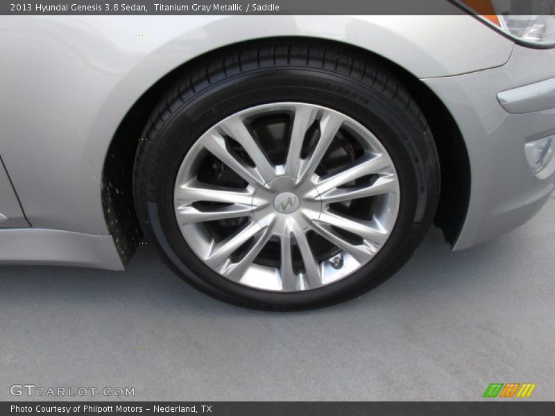 Titanium Gray Metallic / Saddle 2013 Hyundai Genesis 3.8 Sedan