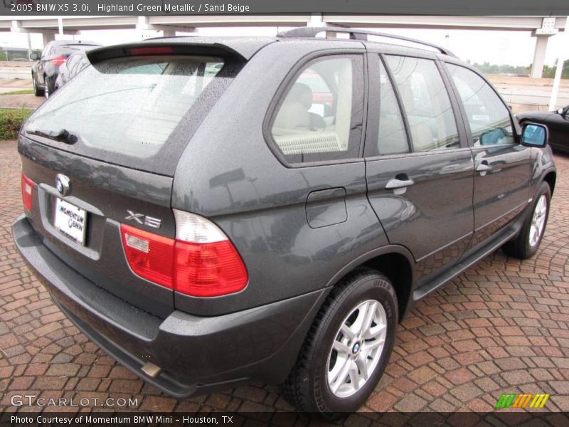 Highland Green Metallic / Sand Beige 2005 BMW X5 3.0i