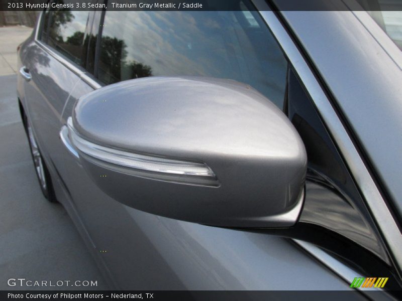 Titanium Gray Metallic / Saddle 2013 Hyundai Genesis 3.8 Sedan