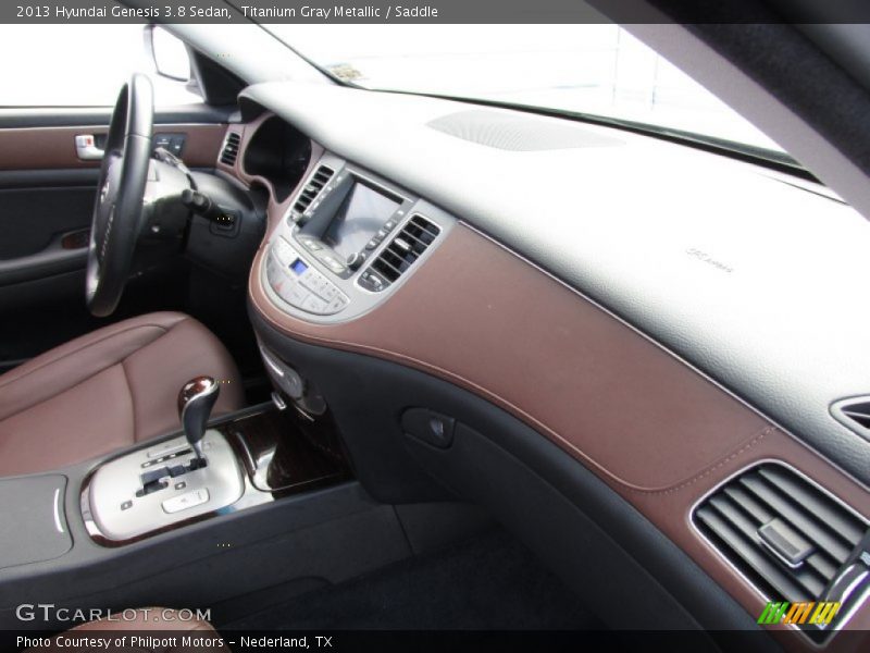 Titanium Gray Metallic / Saddle 2013 Hyundai Genesis 3.8 Sedan