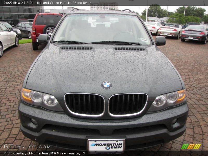 Highland Green Metallic / Sand Beige 2005 BMW X5 3.0i