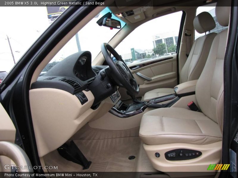 Highland Green Metallic / Sand Beige 2005 BMW X5 3.0i