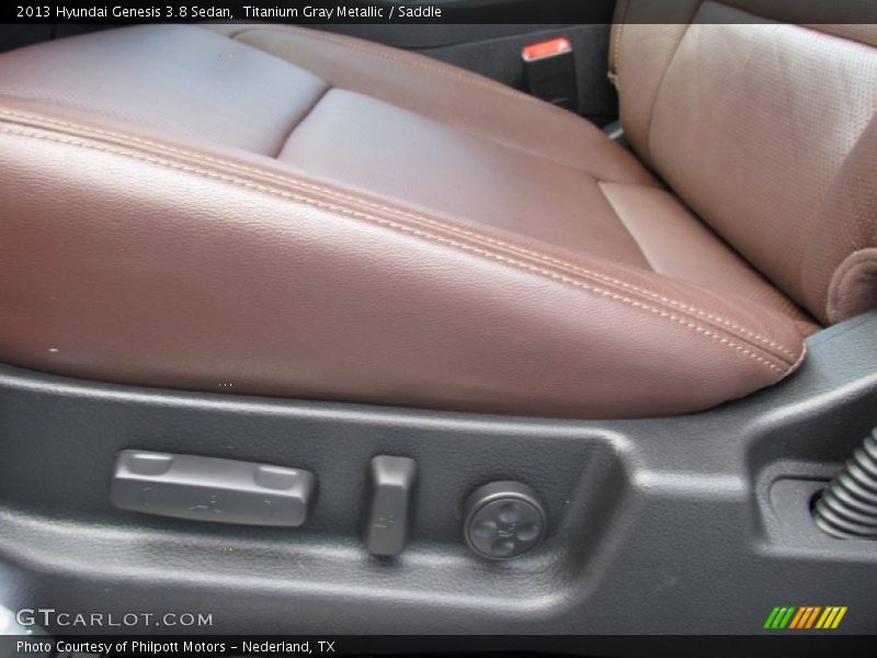 Titanium Gray Metallic / Saddle 2013 Hyundai Genesis 3.8 Sedan