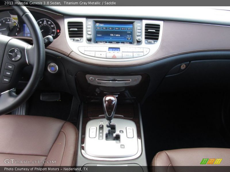 Titanium Gray Metallic / Saddle 2013 Hyundai Genesis 3.8 Sedan